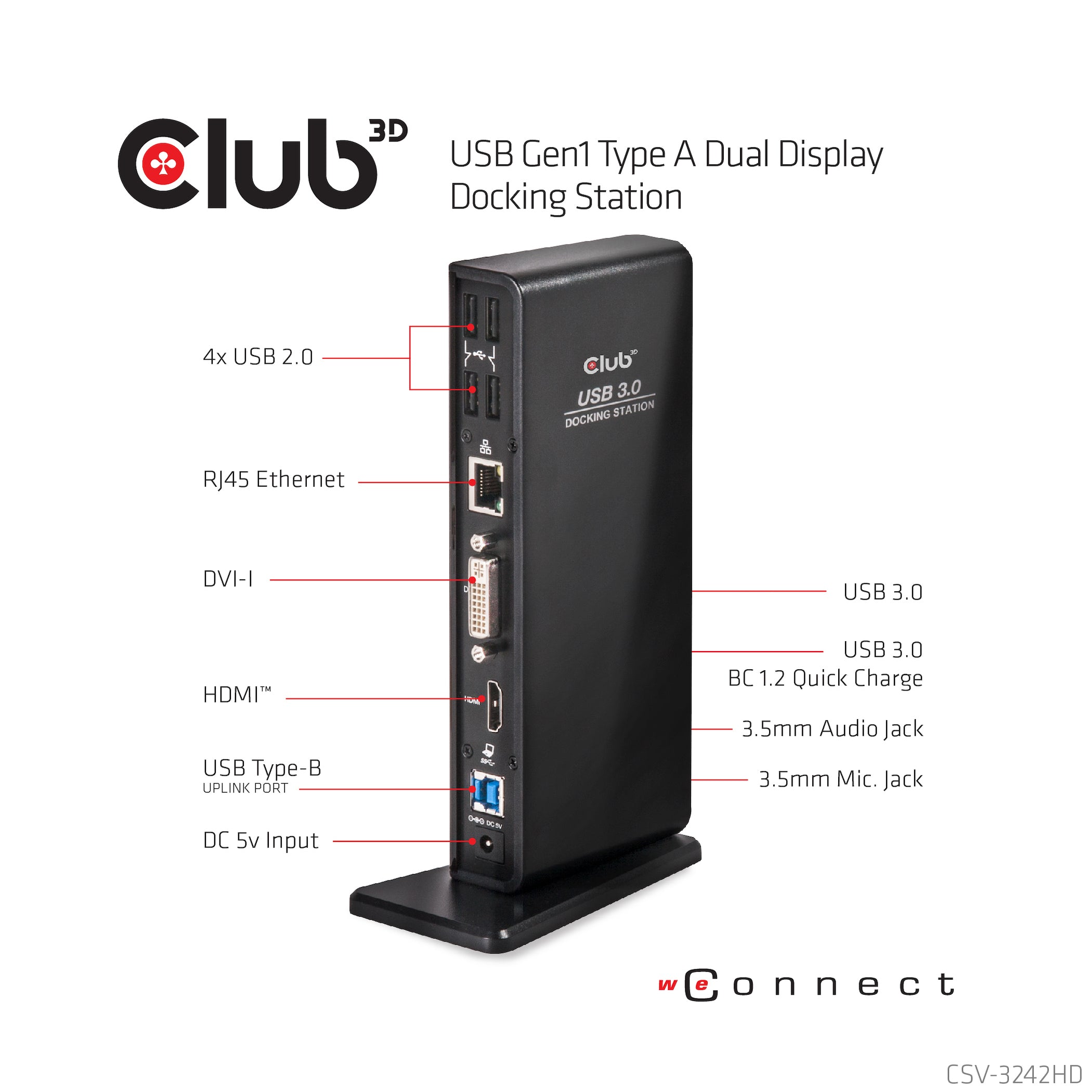 Club3D SenseVision USB 3.0 - billede 8