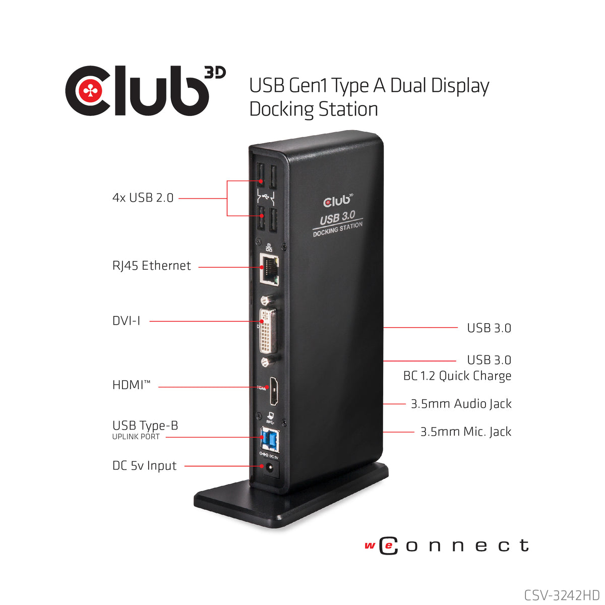 Club3D SenseVision USB 3.0 - billede 8
