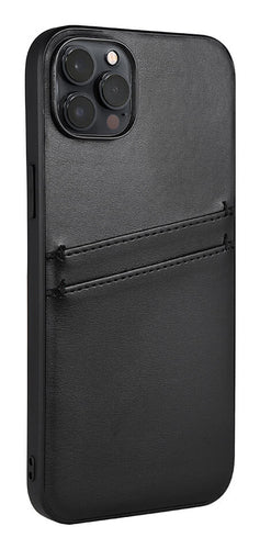 iPhone 14 Plus Læder Cover med kortholder 2 6 7 – Sort – Buffalo