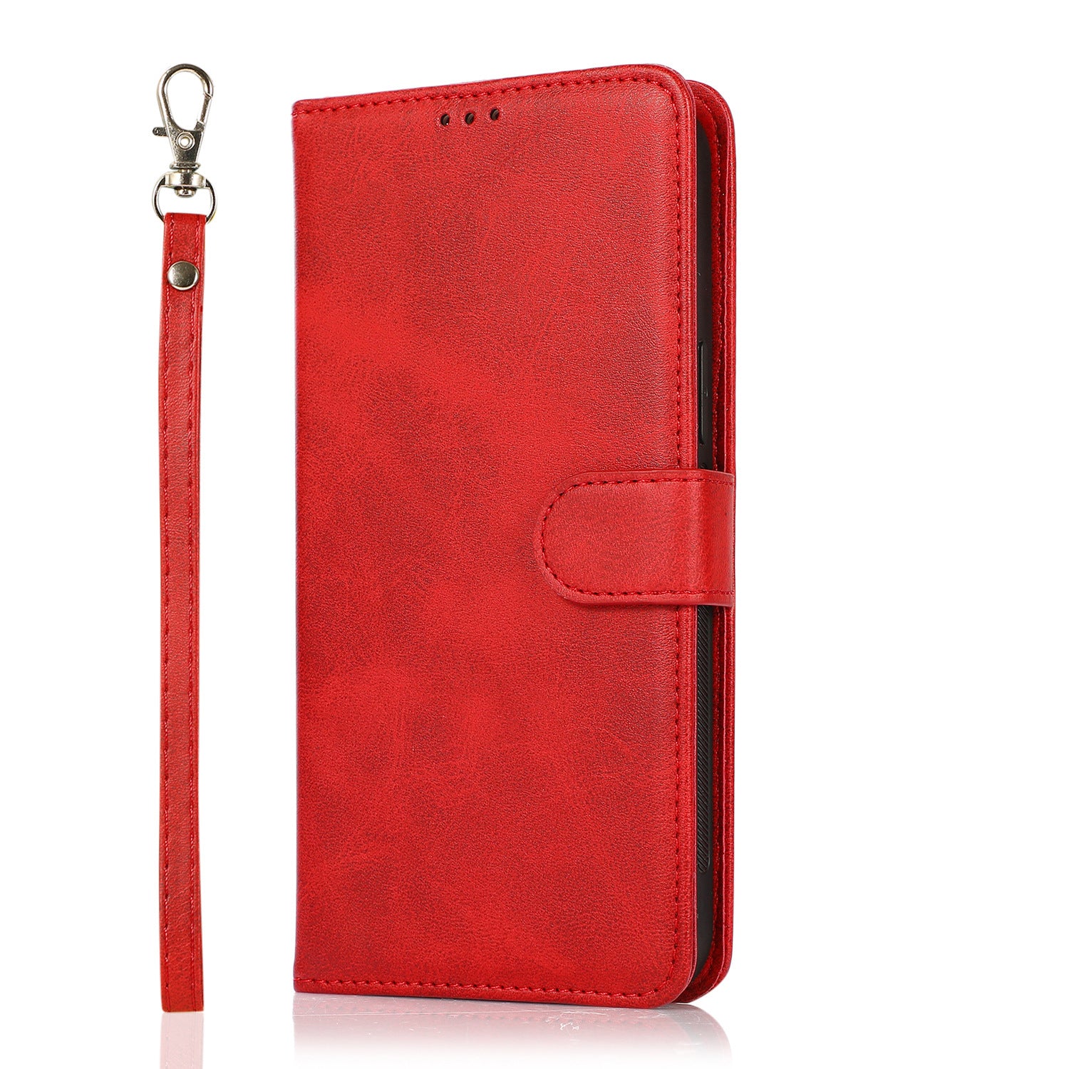 iPhone 13 Pro Max Wallet Flip Cover bagside – Rød