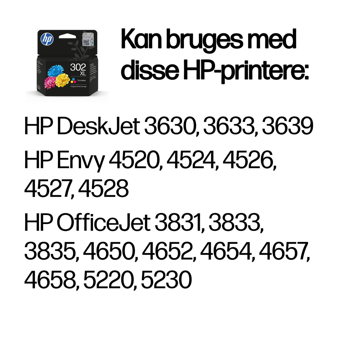 HP 302XL color ink - billede 2