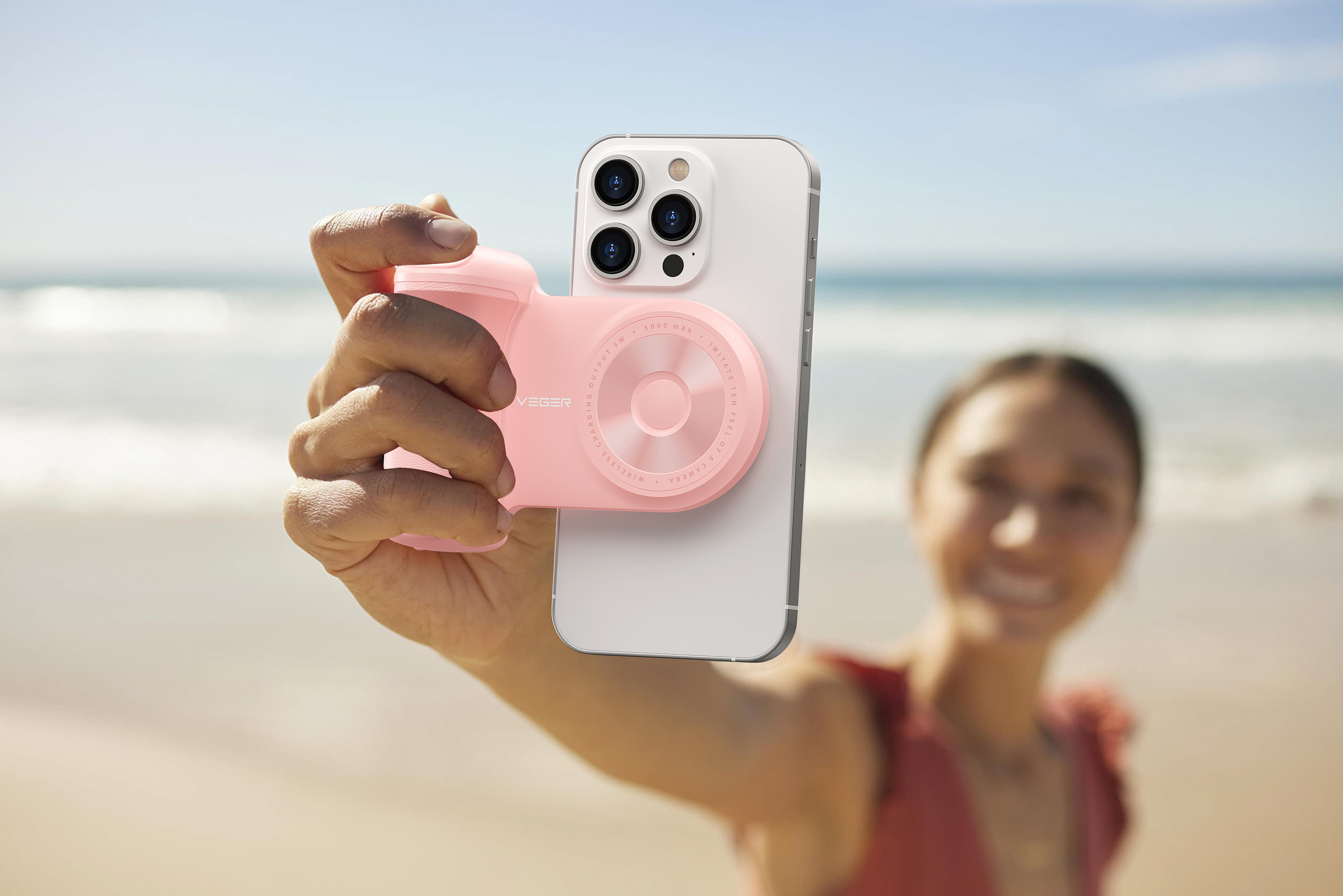 Magnetic Wireless 5000 mAh Snapcam Powerbank