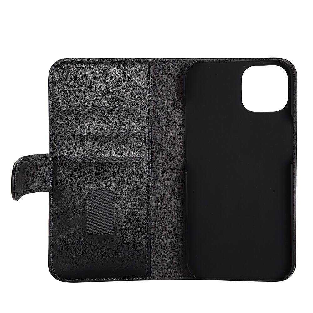 iPhone 14 Wallet Flip Cover Gear 2in1 3 card – Sort - billede 4