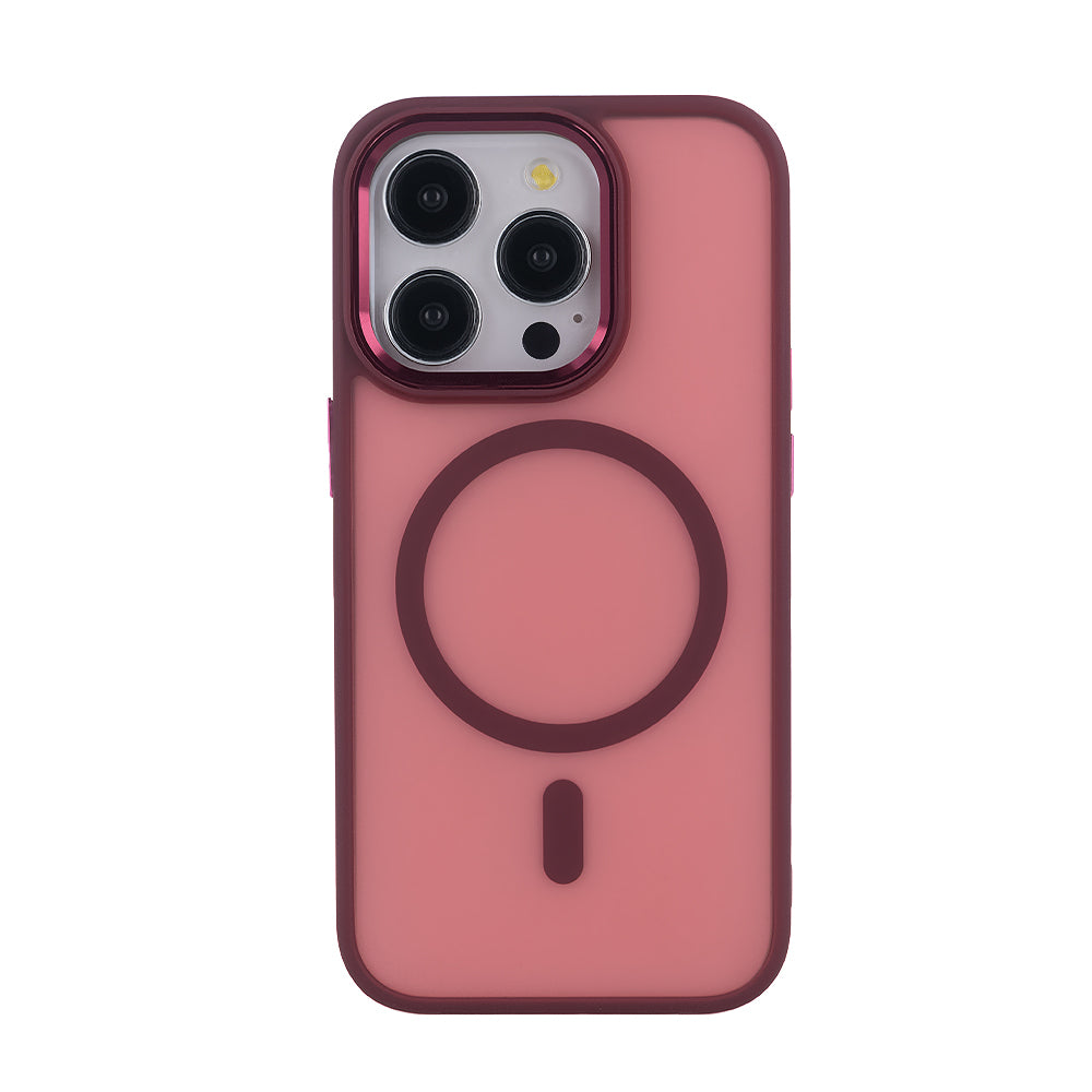 iPhone 16 Pro MagSafe Cover Frozen Mag – Rød - billede 5