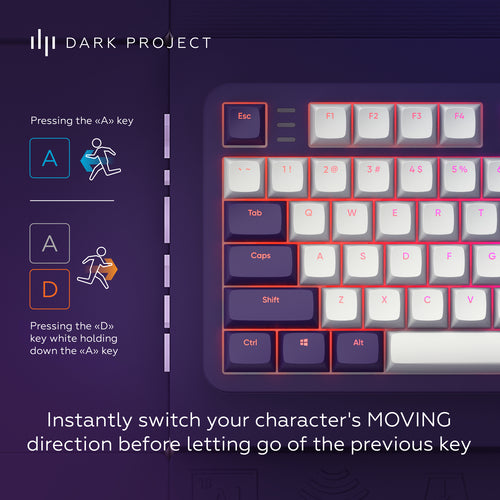 DARK PROJECT Violet/Hvid