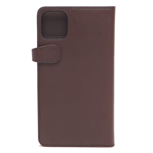 iPhone 11 Pro Max Læder Wallet Flip Cover – Brun – Buffalo