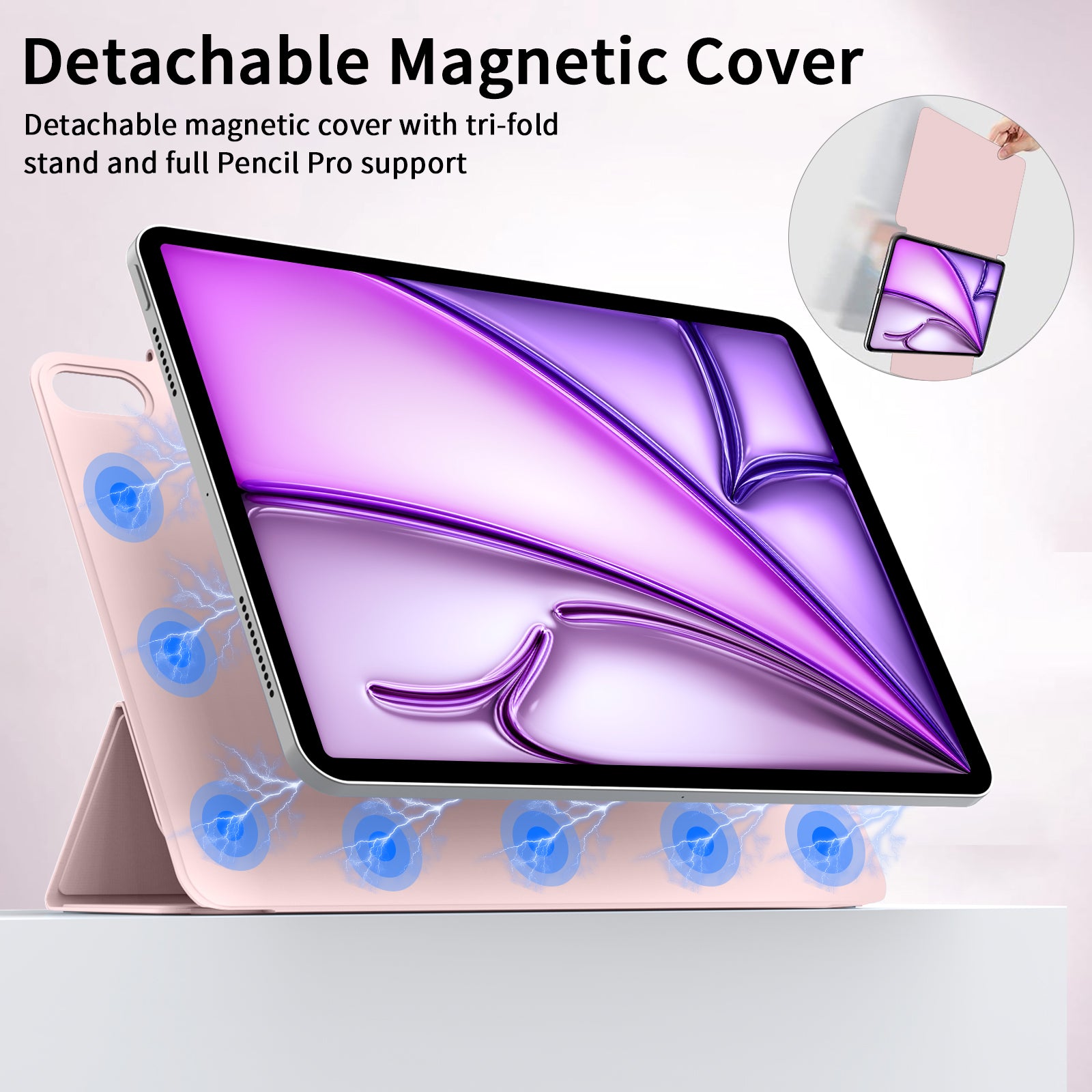 iPad 10,9 / Air4/5/11  Tri-Fold MAGNET Pink