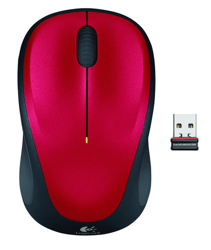 Logitech Wireless Mus M235 Rød