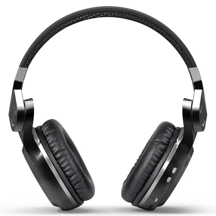 BLUEDIO T2+ Wireless Bluetooth 4.1 Over-ear Stereo Headphone Headset with Mic - Black