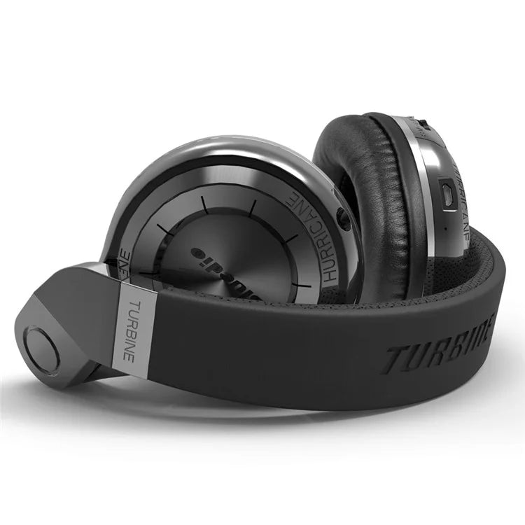 BLUEDIO T2+ Wireless Bluetooth 4.1 Over-ear Stereo Headphone Headset with Mic - Black