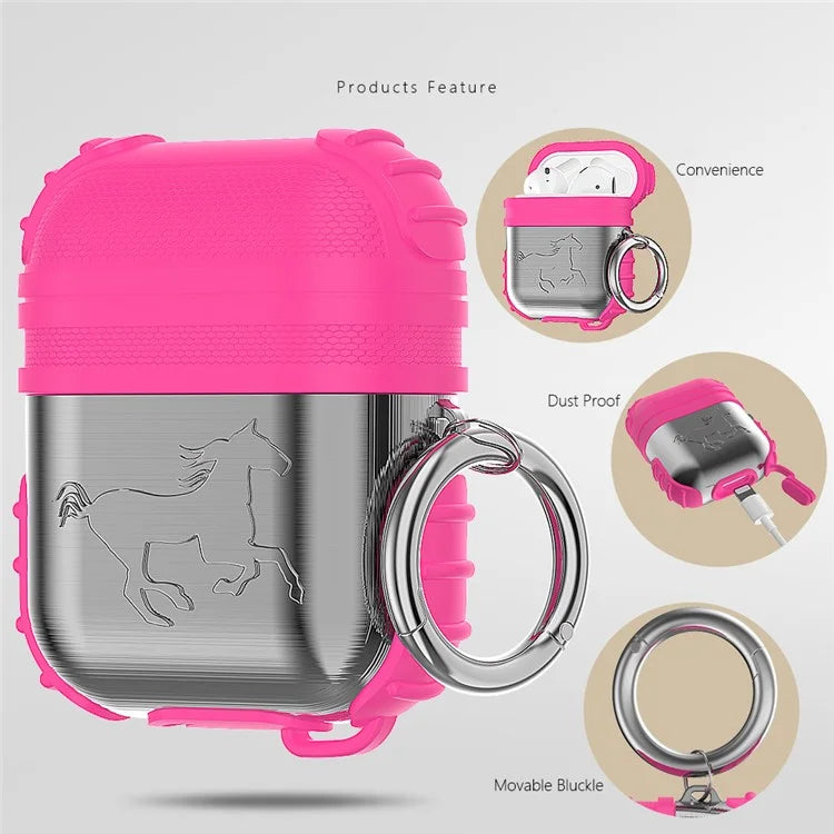 Apple AirPods Taske. Pink/Silver