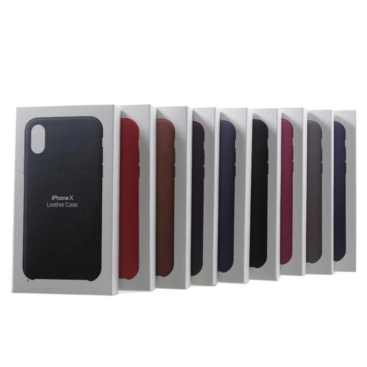 iPhone X/XS Læder Cover – Rød