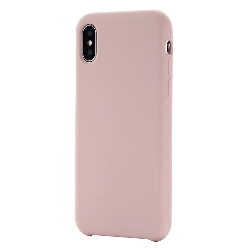 iPhone XS max ensfarvet pink