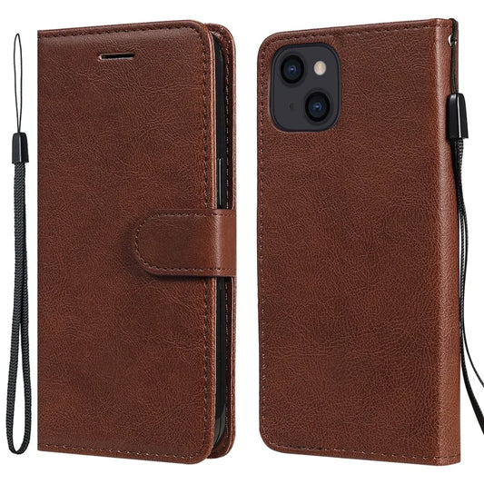 iPhone 13 flipcover Brun KT læder