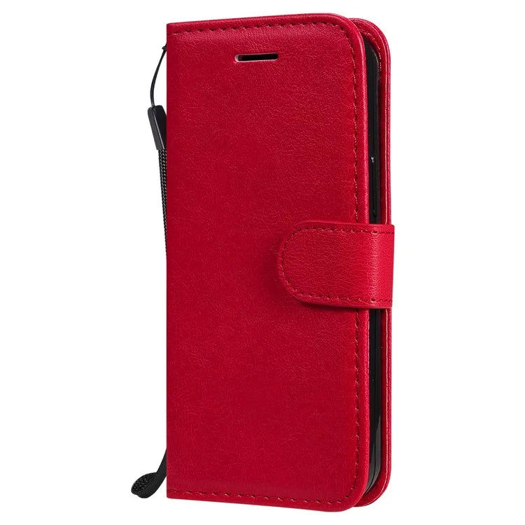 iPhone 13 Mini TPU Wallet Flip Cover Stand Series 2 and Texture Full Protection – Rød