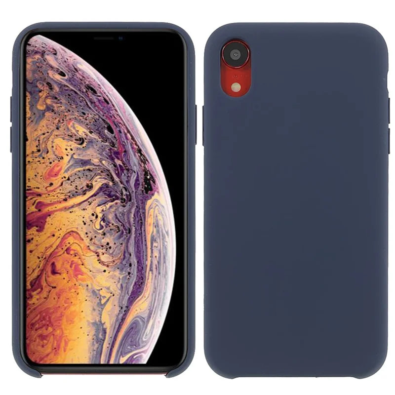 iPhone XR - ensfarvet - navi blå