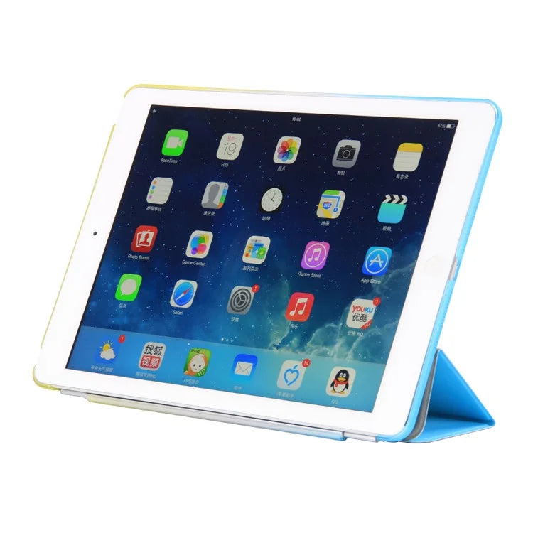 iPad air/air2/9,7 foldecover 2ien læder hvid
