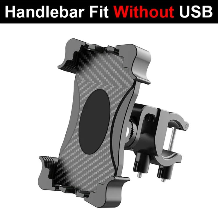 ZP-DC2020 Bicycle Handlebar Mobile Phone Holder Rotation Mount Stand Bracket for iPhone Huawei - Black