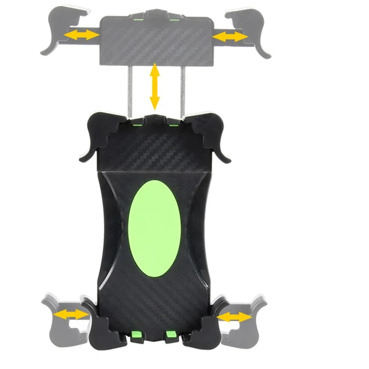 ZP-DC2020 Bicycle Handlebar Mobile Phone Holder Rotation Mount Stand Bracket for iPhone Huawei - Black