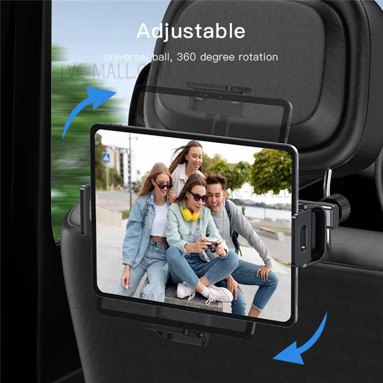 YESIDO C135 Car Headrest Tablet Holder Cell Phone Tablet Mount for iPad Pro Air Mini/Google Nexus/Other Tablets
