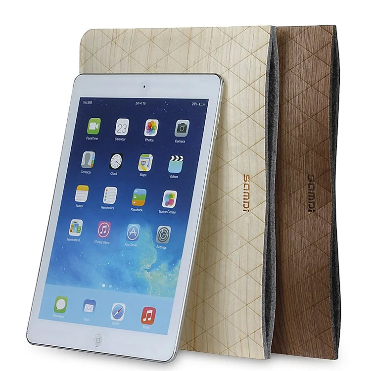 iPad Sleeve Træ/Uld. Birk