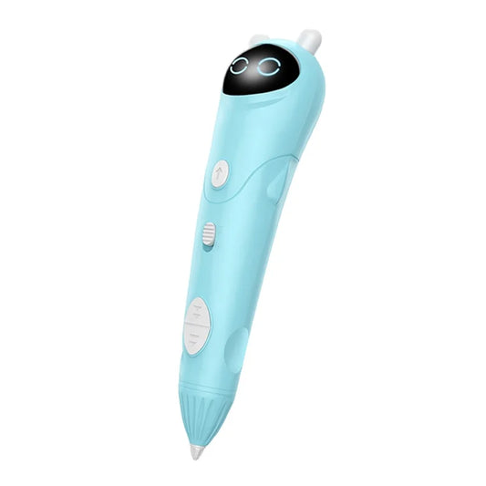 Low-Temperature 3D Printing Pen Professional Children Three-Dimensional Drawing Pen Wireless Portable 3D Drawing Pen - Baby Blue