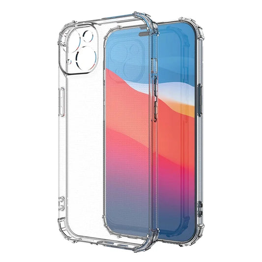 Military Grade Anti-drop TPU Case for iPhone 14 Plus, Transparent Scratch-resistant Phone Cover