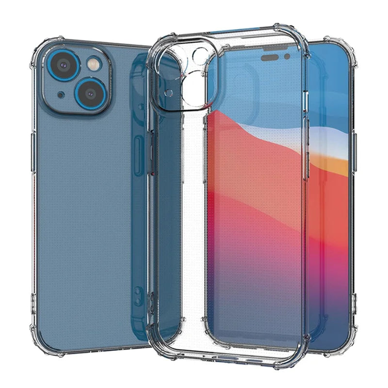 iPhone 14 Plus TPU Cover Military Grade Scratch resistant – Transparent