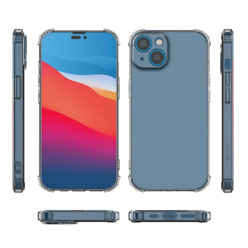 iPhone 14 Plus TPU Cover Military Grade Scratch resistant – Transparent