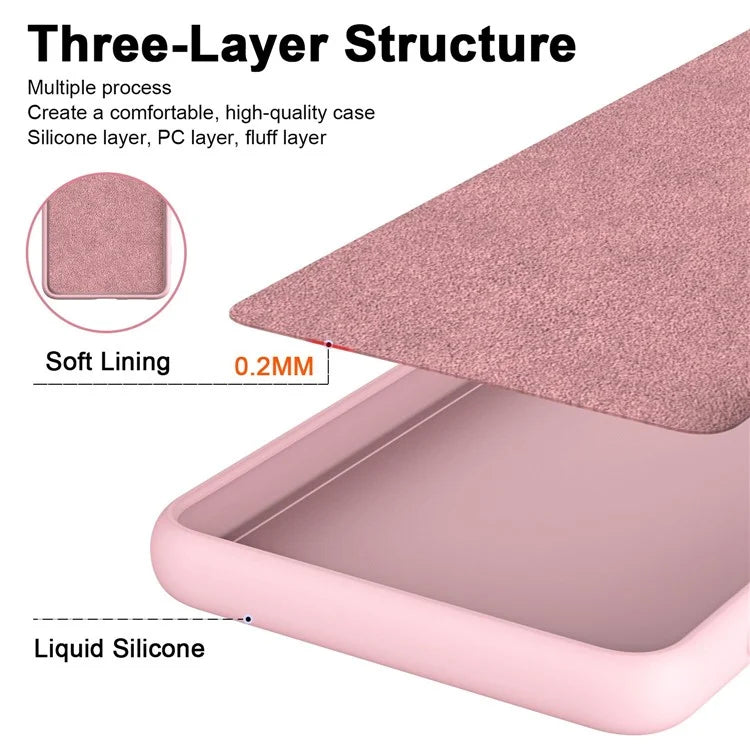 For iPhone 14 Pro Max 6.7 inch Fiber Lining Rubberized Phone Case 2.2mm Thickness Fall Prevention Soft TPU Back Cover - Red