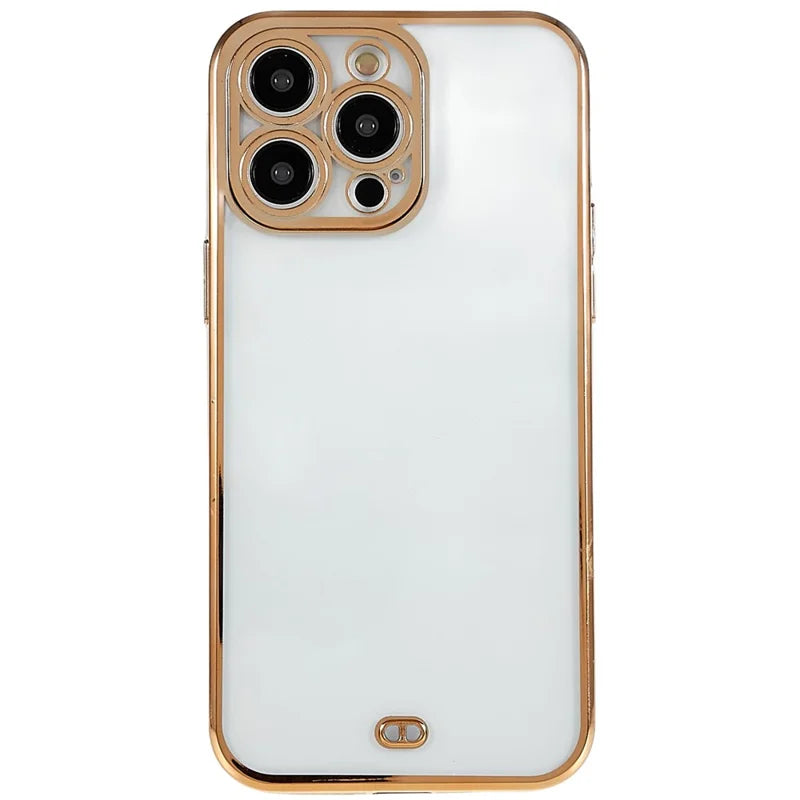 iPhone 14 Pro Max TPU Cover Soft Camera Lens Protection Electroplated – Grøn