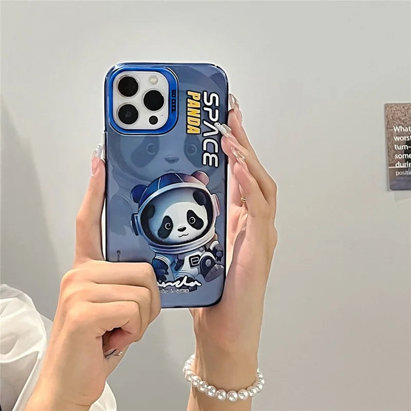 iPhone 13 Pro max, Graffiti, blue panda