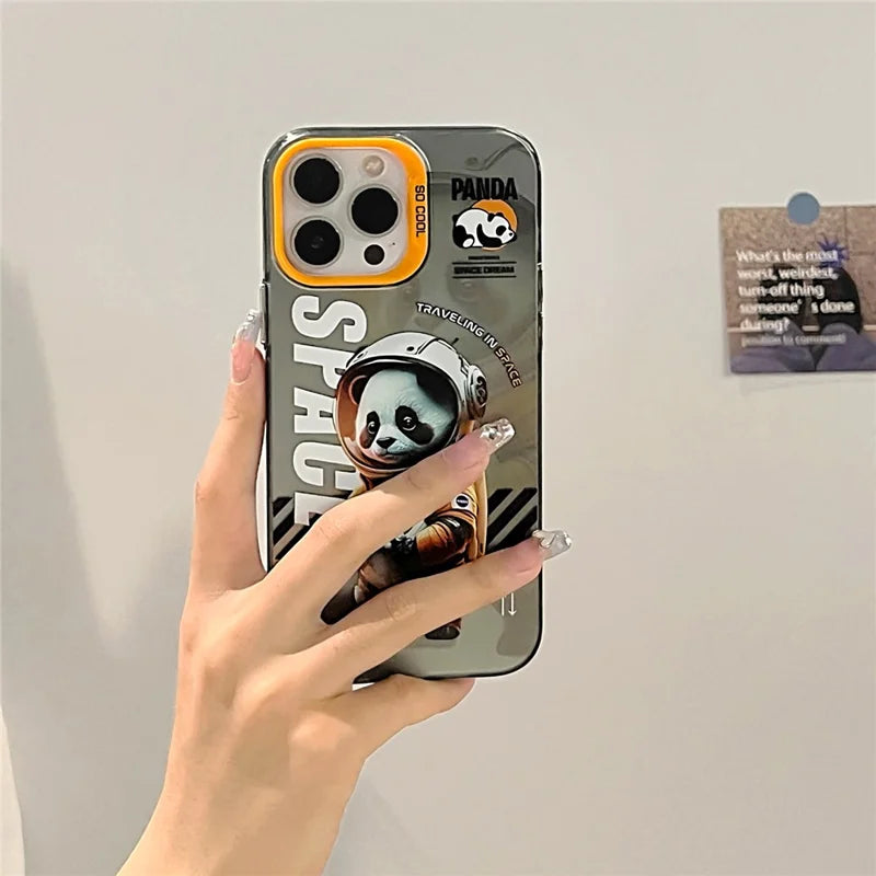 iPhone 14 Pro max, Graffiti, orange panda