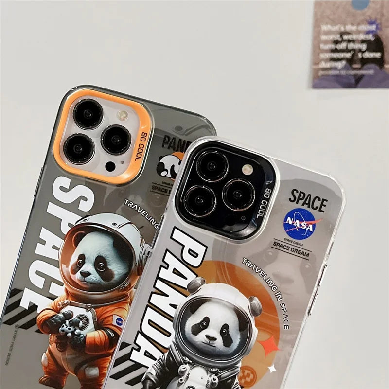 iPhone 14 Pro max, Graffiti, orange panda