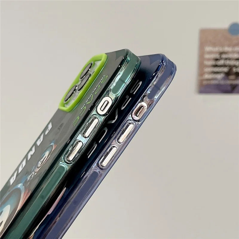 iPhone 14 Pro max, Graffiti, blue panda