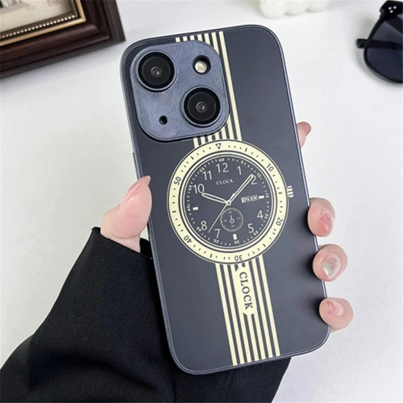 iPhone 15 Plus Magnetic Clock Design - Blue