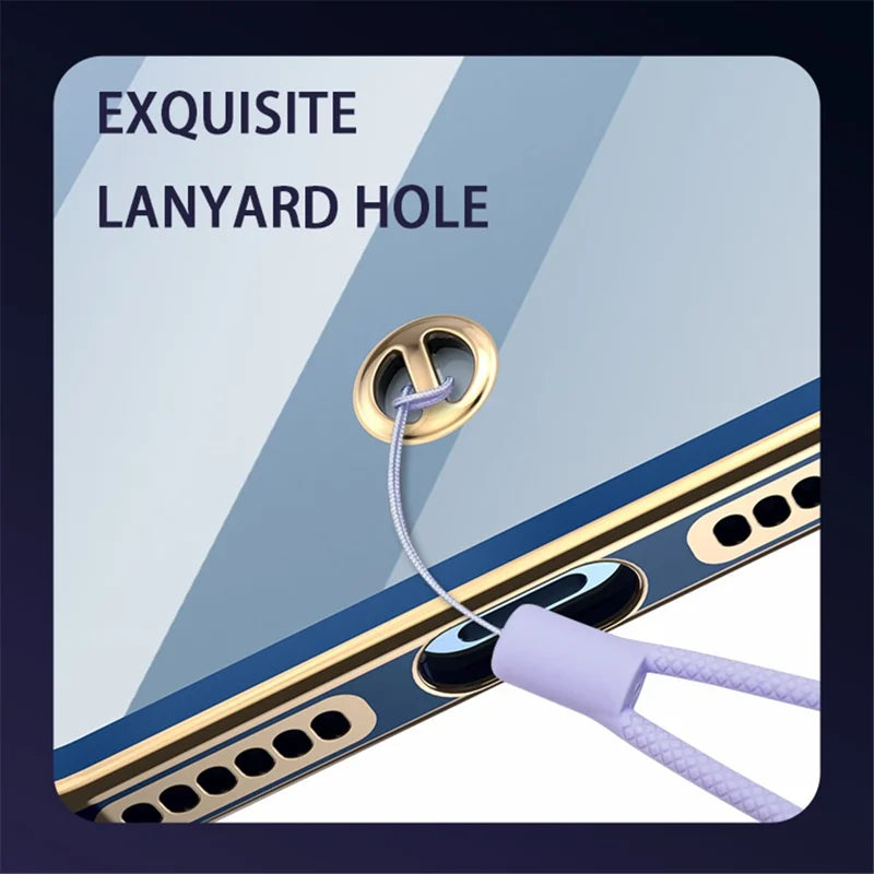 For iPhone 15 Pro Max TPU Case Electroplated Transparent Phone Cover - Black