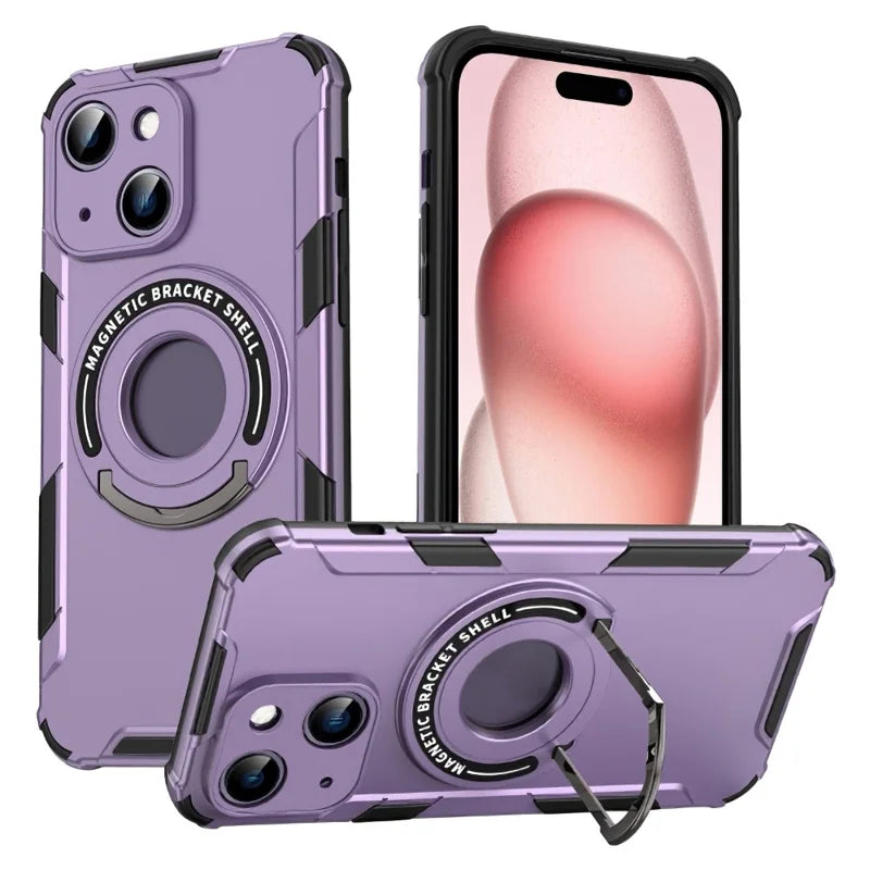 iPh15 Mags Metal Purple m/Stnd