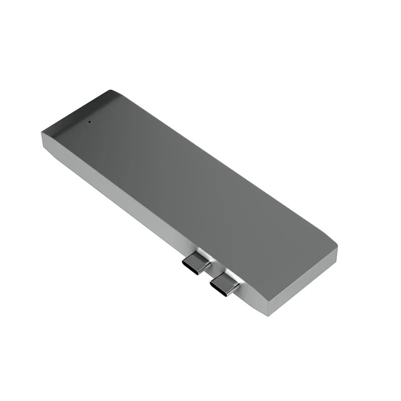 6-in-1 Dual USB Type-C Multi-Port Adapter Dongle Converter for MacBook