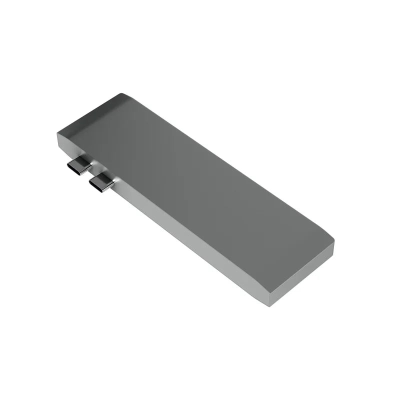 6-in-1 Dual USB Type-C Multi-Port Adapter Dongle Converter for MacBook