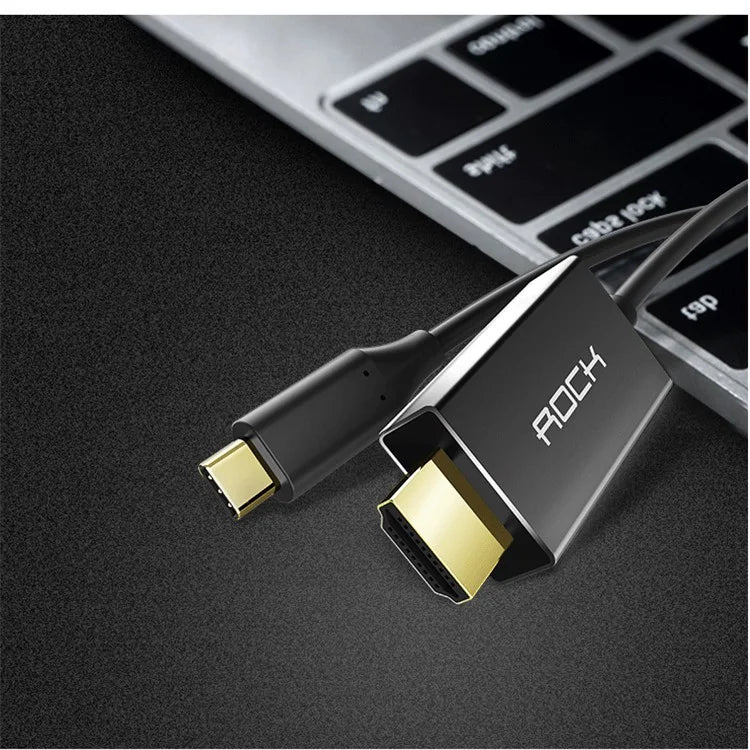 ROCK Type C to HDMI Converter II 1.8m - Blå