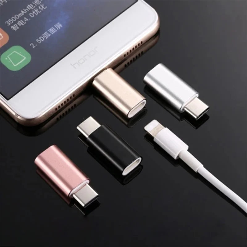 Lightning til USB-C, adaptor silver - EOL