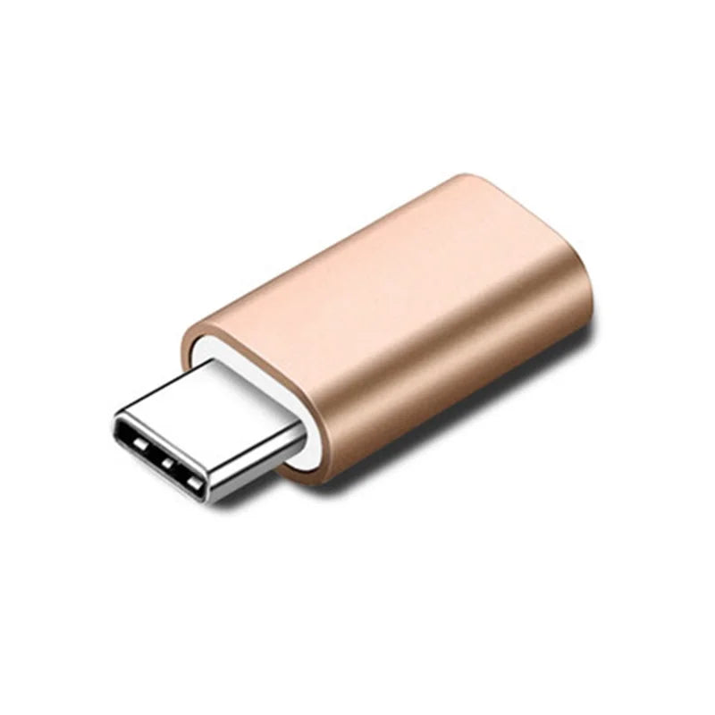 Lightning til USB-C, adaptor gold