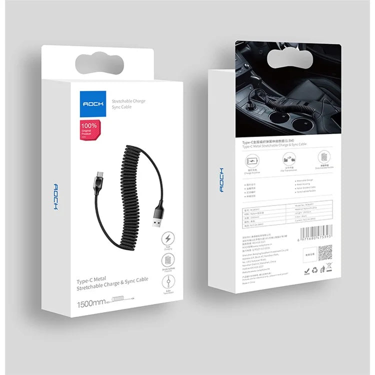 USB-C kabel ROCK 1.5 m. Red