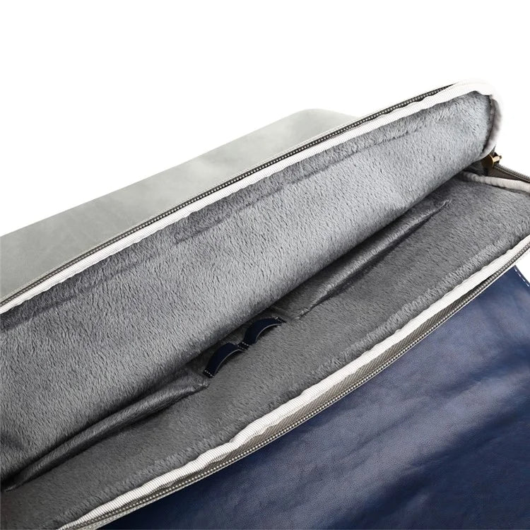 Macbook 13.3"/iPad Pro 12.9 Taske PU læder Blå/Grå