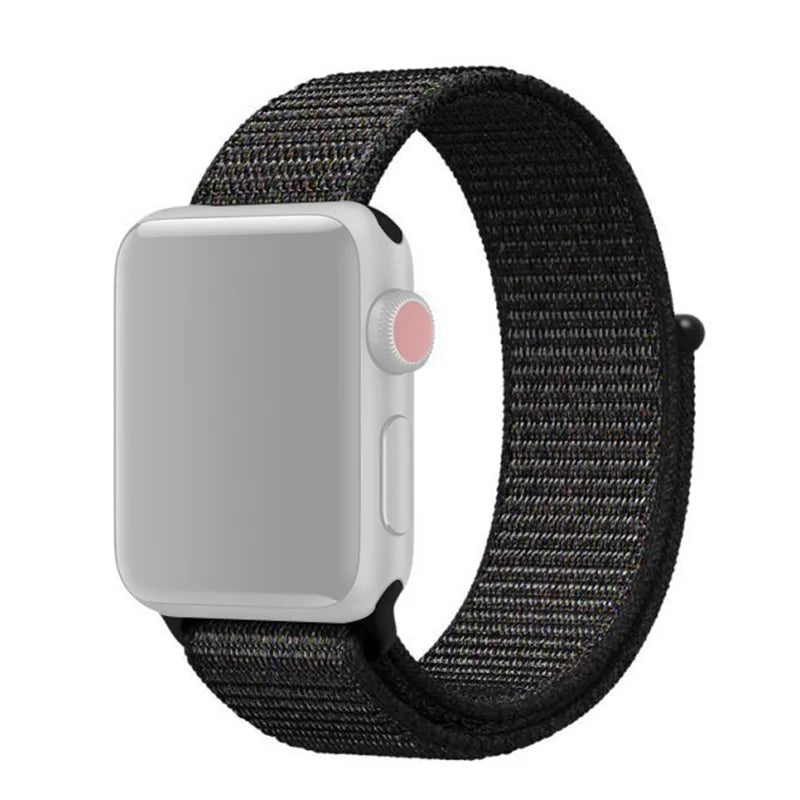 Apple Watch urrem 38/40mm.  Velcro Closure Nylon Sort
