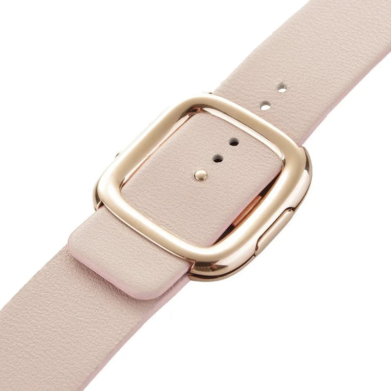 Apple Watch Læder Urrem. 42/44mm. Lyserød