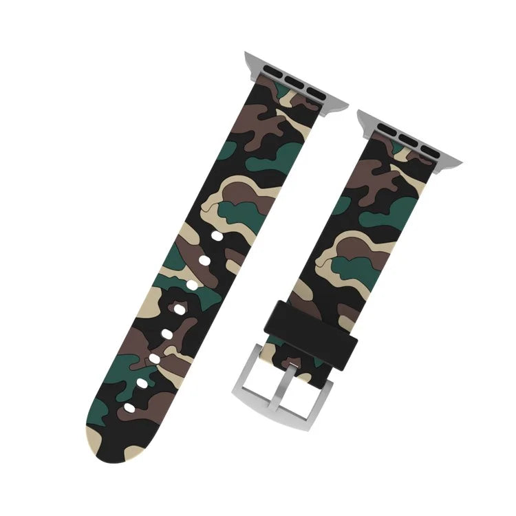 Apple Watch Urrem 42/44mm. Camouflage Khaki