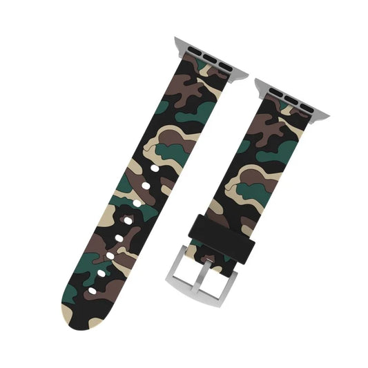 Apple Watch Urrem 42/44mm. Camouflage Khaki