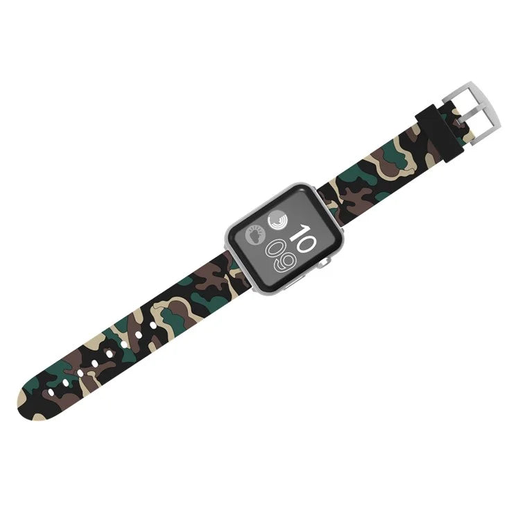 Apple Watch Urrem 42/44mm. Camouflage Khaki